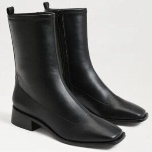 Sam Edelman Womens Tierney Faux Leather Square Toe Mid-Calf Boots Size 8